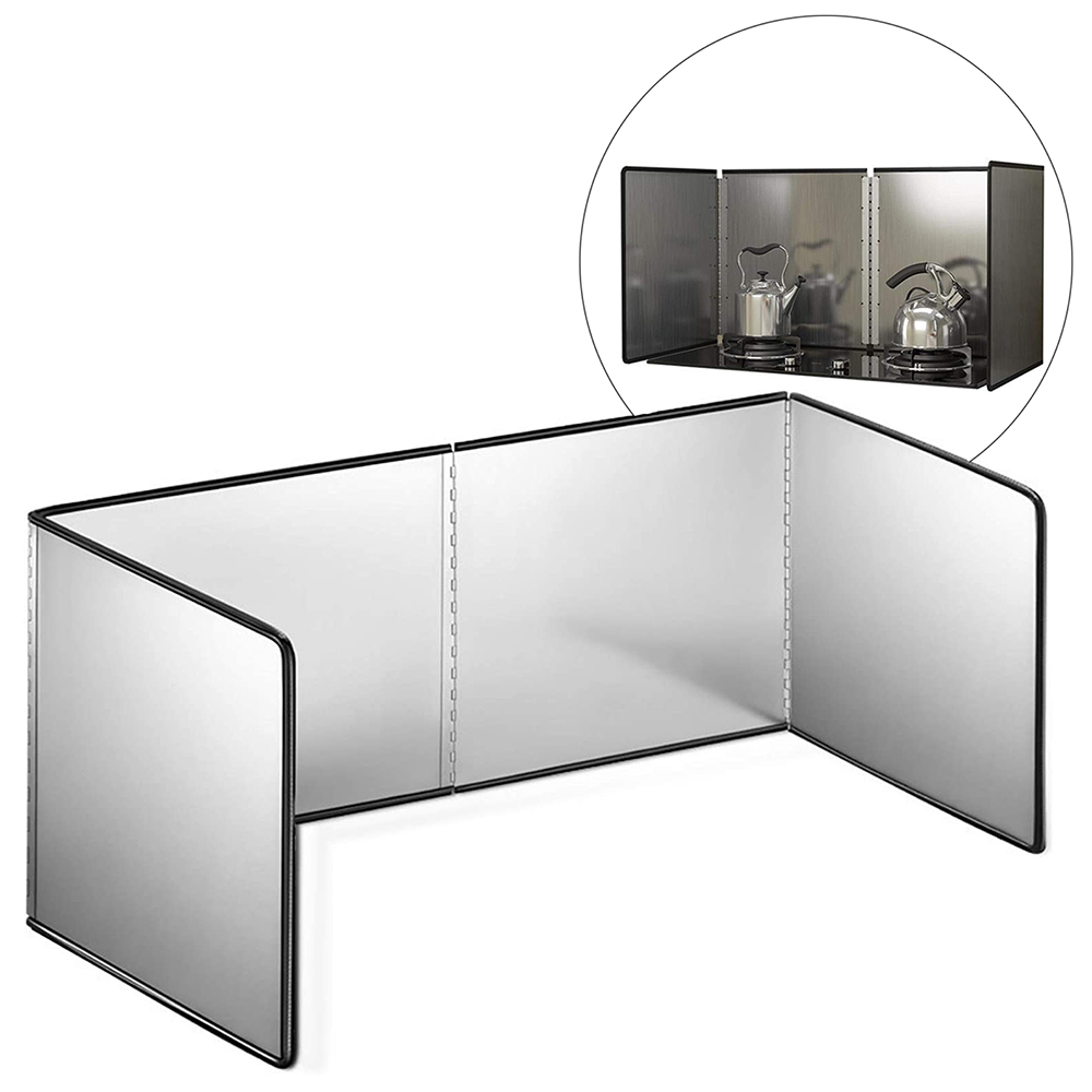 Pare-Éclaboussures Pliable pour Plaque de Cuisson - Protection Anti-Projections d’Huile